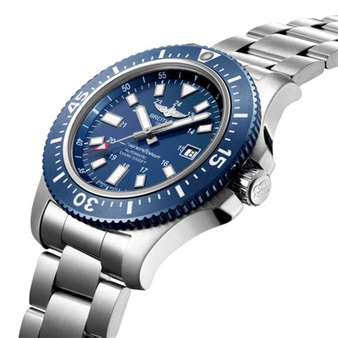 breitling superocean blue price|Breitling Superocean 44 blue version.